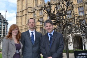 Naomi Weir, Bill Beaumont and Philip Davies MP