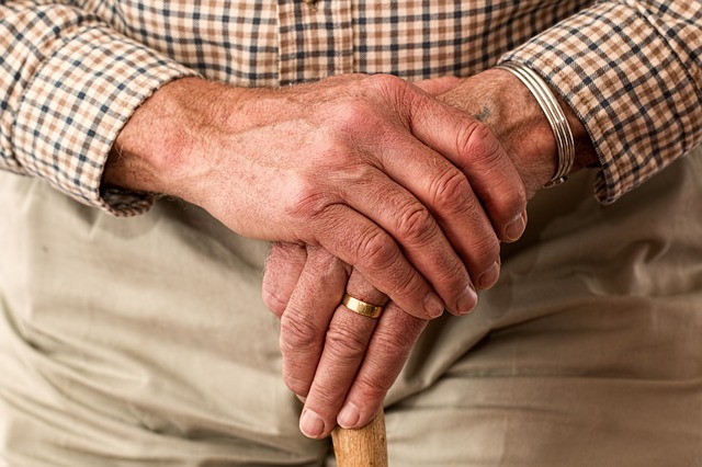 old man's hands