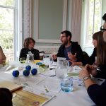 Researchers in discussion