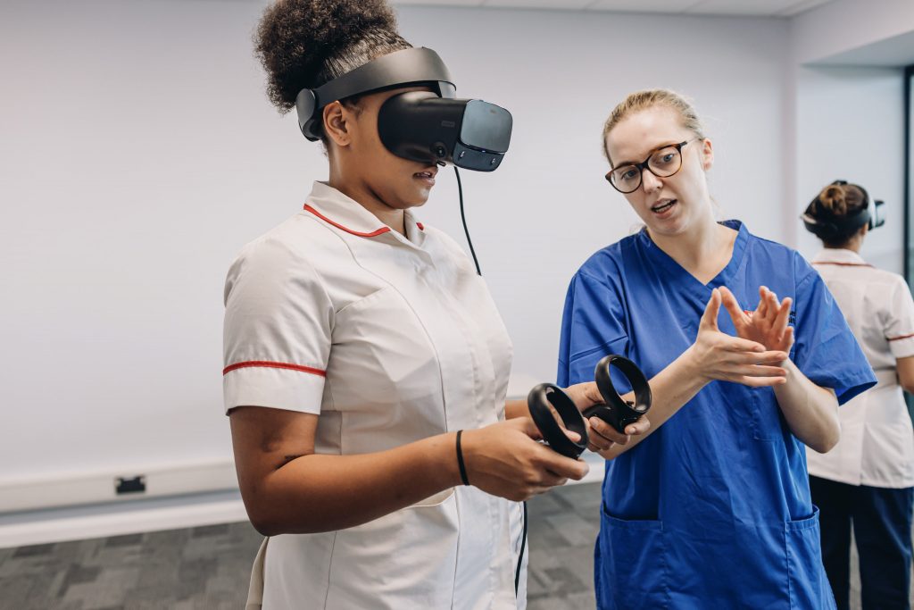 Using Virtual Reality headsets at Middlesex University